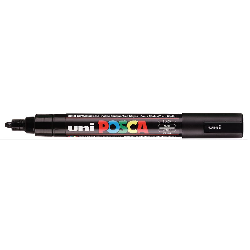 POSCA marqueur pigmenté PC-5M M, marron, pointe ronde, 1,8-2,5 mm